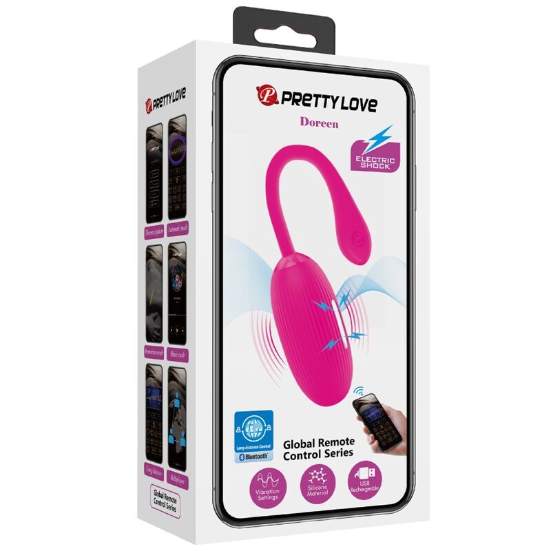 Pretty Love - Doreen Rechargeable Vibrating Egg Magenta Remote Control – Egg Vibrator