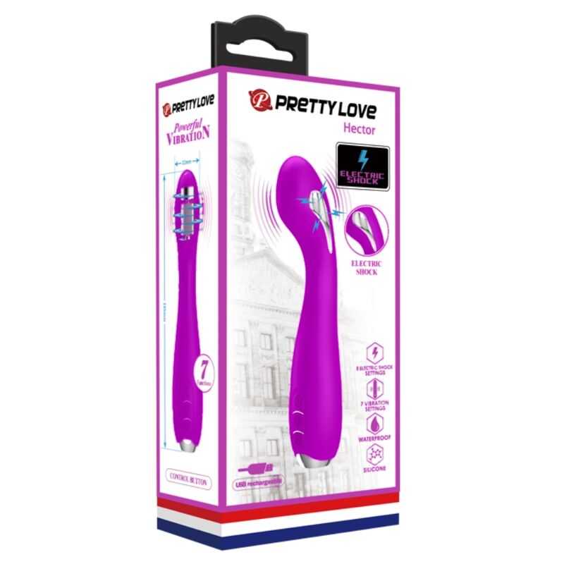 Pretty Love - Hector Rechargeable Electroshock Vibrator Waterproof Purple – G Spot Vibrator