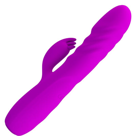 Pretty Love - Melanie Purple Rechargeable Rabbit Vibrator – G Spot Rabbit Vibrator