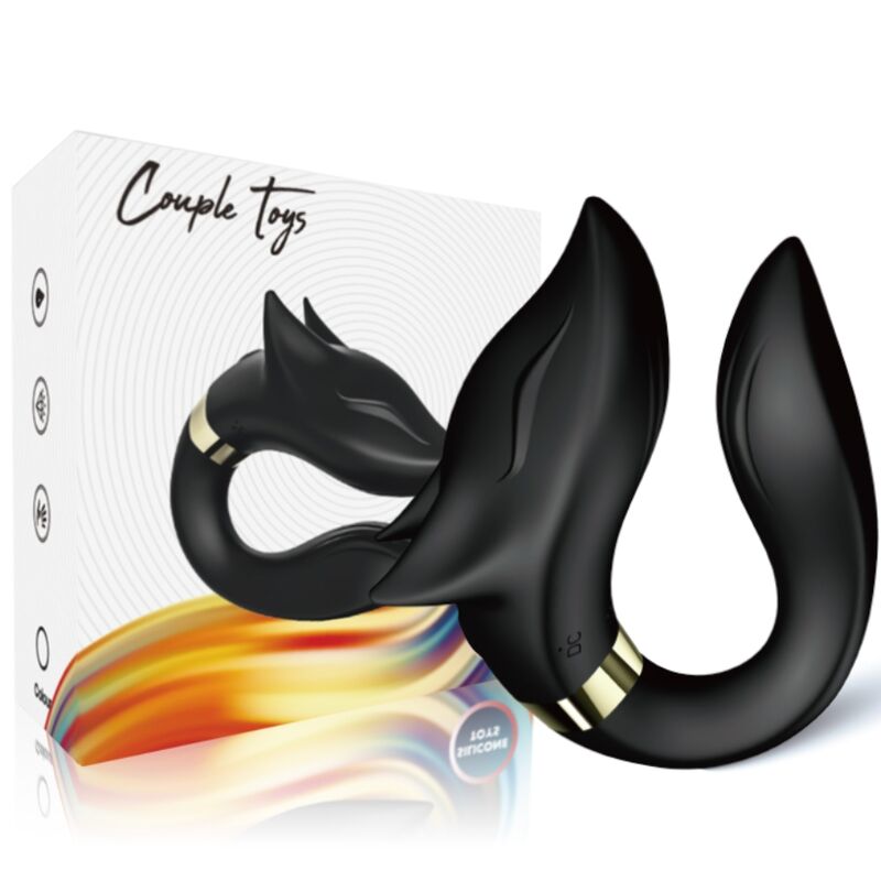 Armony - Fox Vibrator for Couples Remote Control Black – Remote Control Vibrator