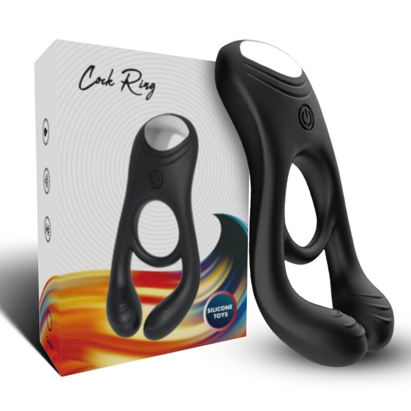 Armony - Veyron Double Vibrator Ring Toy for Couples Remote Control Black – Remote Control Vibrator