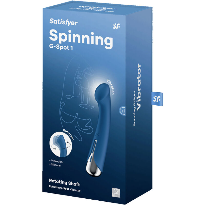 Satisfyer - Spinning g-Sport 1 Rotator Vibrator Blue – G Spot Vibrator