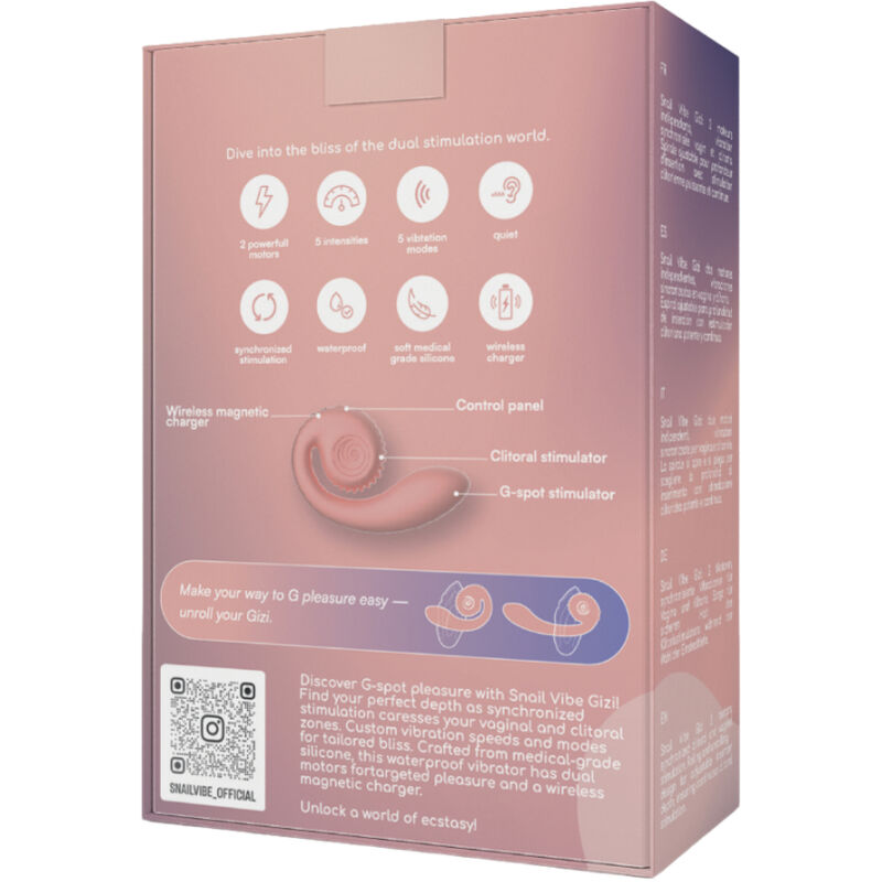 Snail Vibe - Gizi Dual Stimulator Pink – Rabbit Vibrator