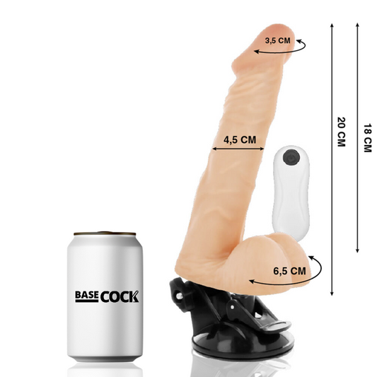Basecock - Realistic Articulable Remote Control Flesh 20 Cm - O - 4.5 Cm