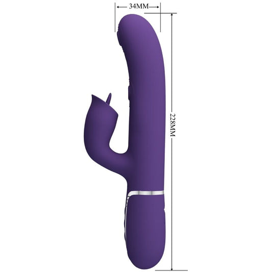Pretty Love - Rabbit Vibrator with Licking Purple – G Spot Rabbit Vibrator