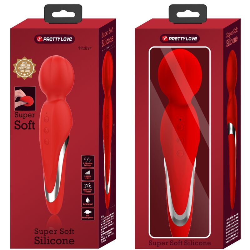 Pretty Love - Walter Vibrator Wand Red – Wand Vibrator