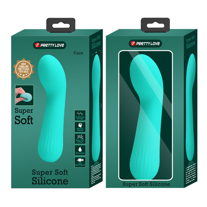 Pretty Love - Faun Rechargeable Vibrator Aqua Green – G Spot Vibrator