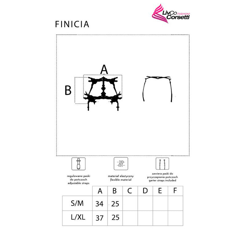 Corset Fashion Fenicia Garter Belt | Livco