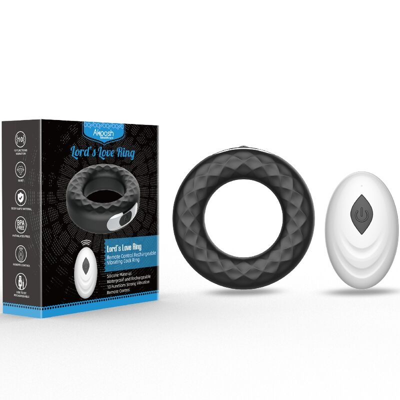 Armony - Lord'S Love Ring Vibrator Remote Control Black – Vibrating Cock Ring