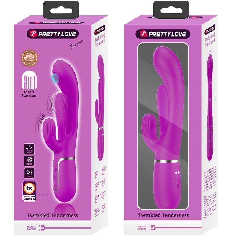 Pretty Love - Shania Triple Rabbit Vibrator Multifunction Pink – G Spot Rabbit Vibrator