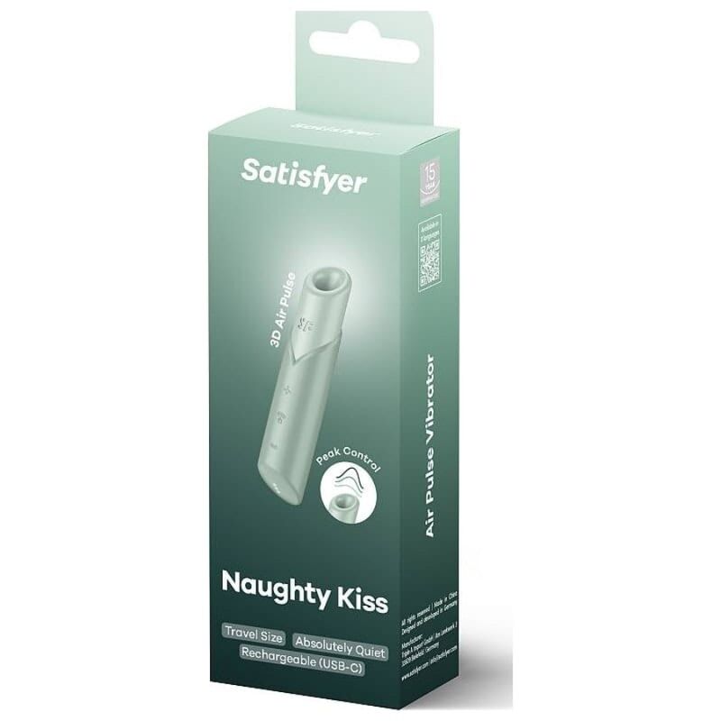 Satisfyer - Naughty Kiss Wave Clitoris Stimulator Aquamarine – Clitoral Suction Toy
