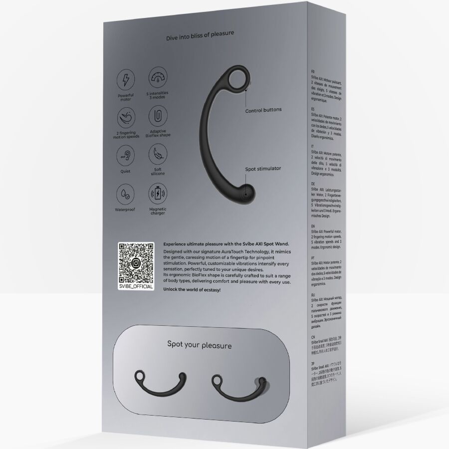Snail Vibe - Axi Vibrating Massage Wand Black – Wand Vibrator