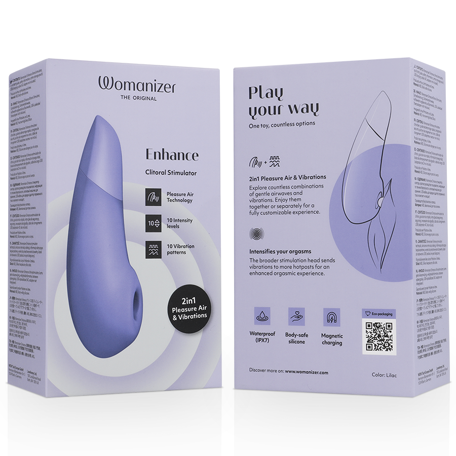 Womanizer - Enhance Clitorial Stimulator Lilac – Clitoral Vibrator