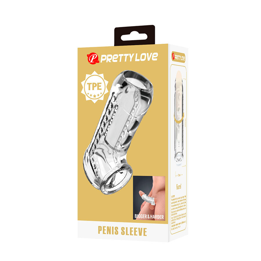 Pretty Love - Transparent Textured Penis Sheath – Penis Sleeve
