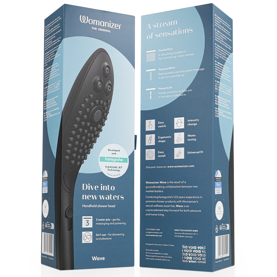 Womanizer - Wave Shower Head - Black
