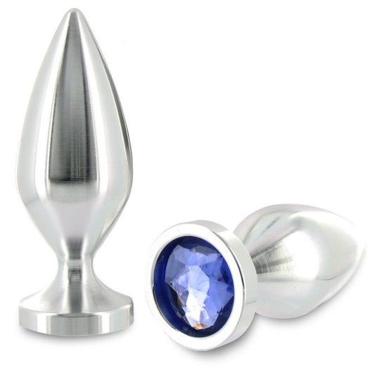 Anal Plug Aluminum Crystal | Metal Hard — Large