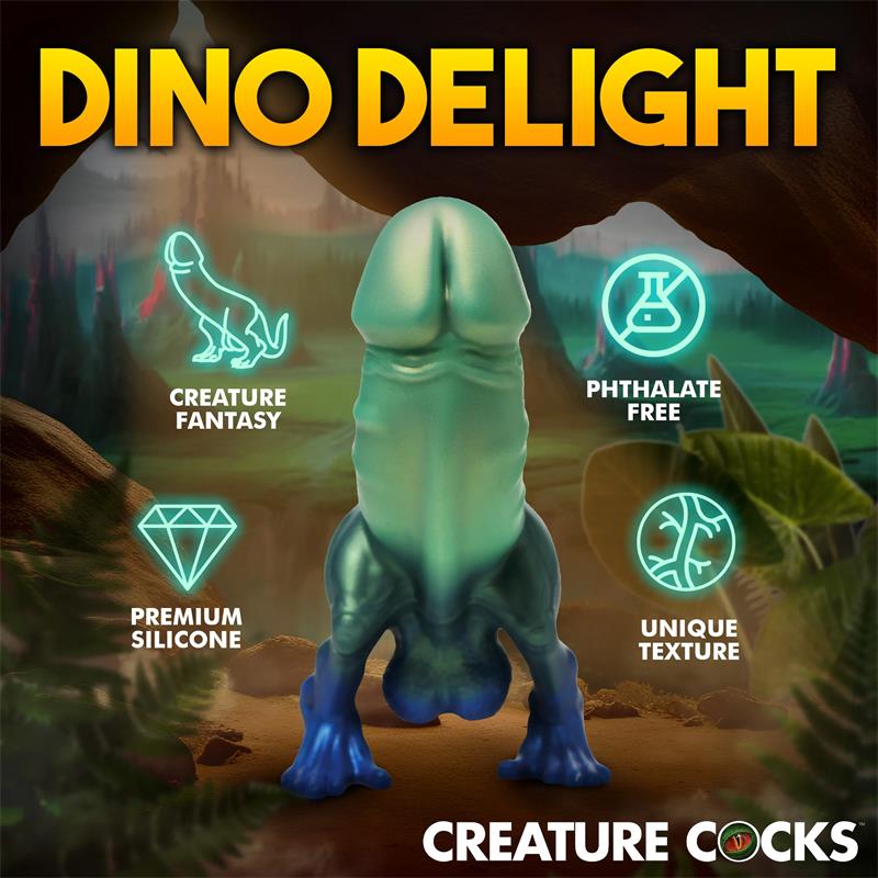 XR Brands Jurassic Cock Dinosaur Dildo 7.3 Inch (18.5 cm) | Creature Cocks