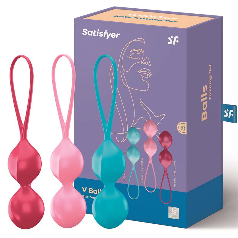Balls (Set of 3) Double (6 Inch 2.79oz 5.30oz) (V Balls set | Satisfyer