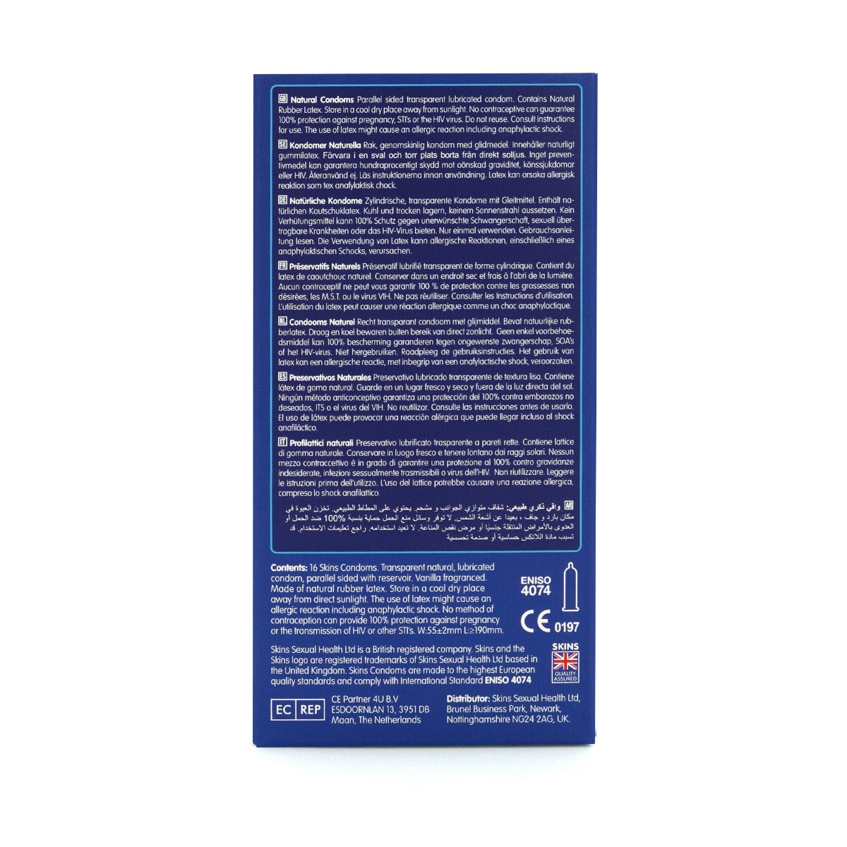 Condoms Natural 16 Pack | Skins