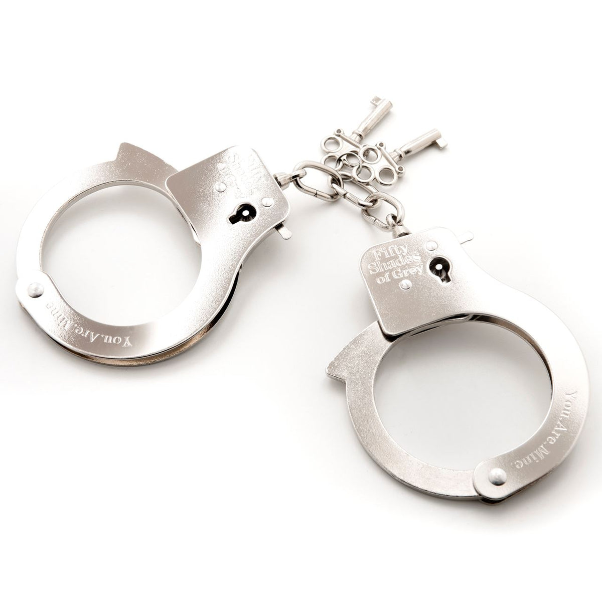 YOU ARE MINE Handcuffs – Silver Metal | Fifty Shades Of Grey
