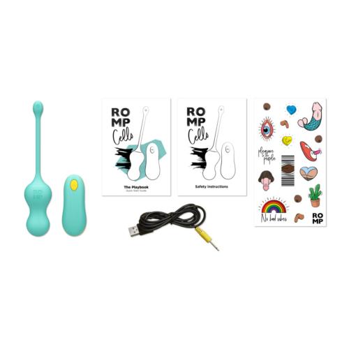 Cello Vibrating Love Egg | ROMP — Turquoise