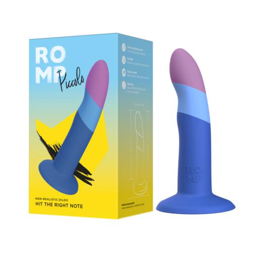 Piccolo Dildo - Compact Design | ROMP — Blue