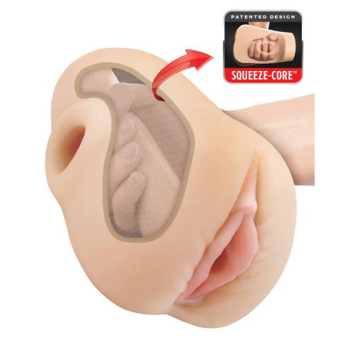 Pipedream - PDX Plus Pussy Pounder Squeeze Stroker - Beige — Beige