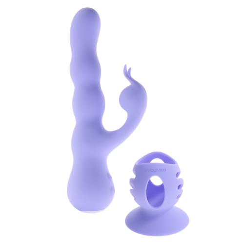 Wiggly Bunny Rabbit Vibrator - Purple | Evolved — Purple
