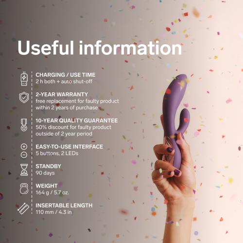 INA Thrust Dual-Action Massager | LELO — Purple