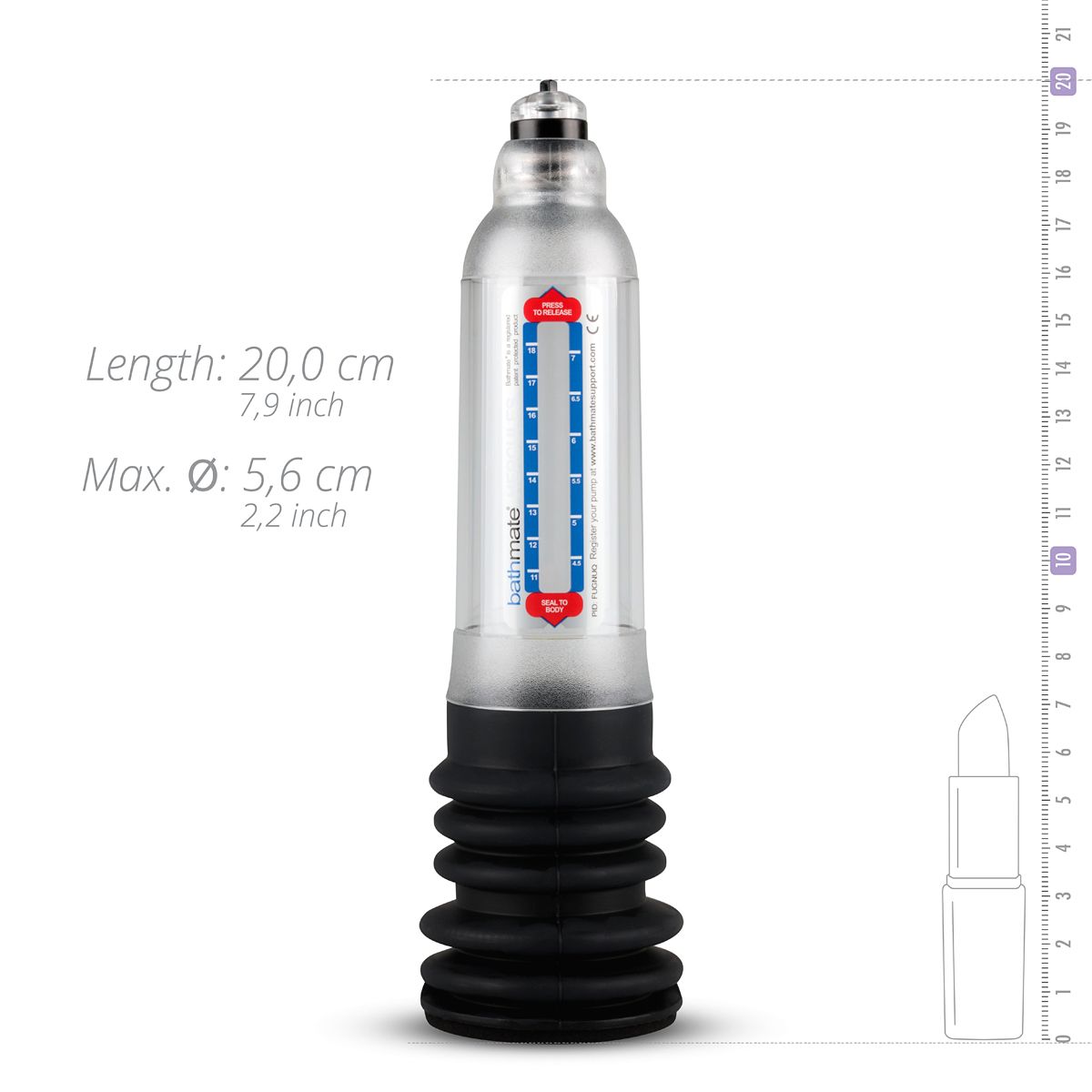 Bathmate Hydro 7 Penis Pump - Clear