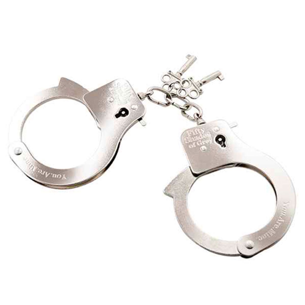 YOU ARE MINE Handcuffs – Silver Metal | Fifty Shades Of Grey