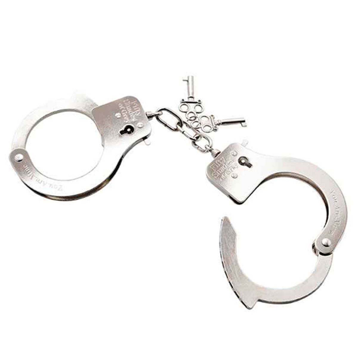YOU ARE MINE Handcuffs – Silver Metal | Fifty Shades Of Grey