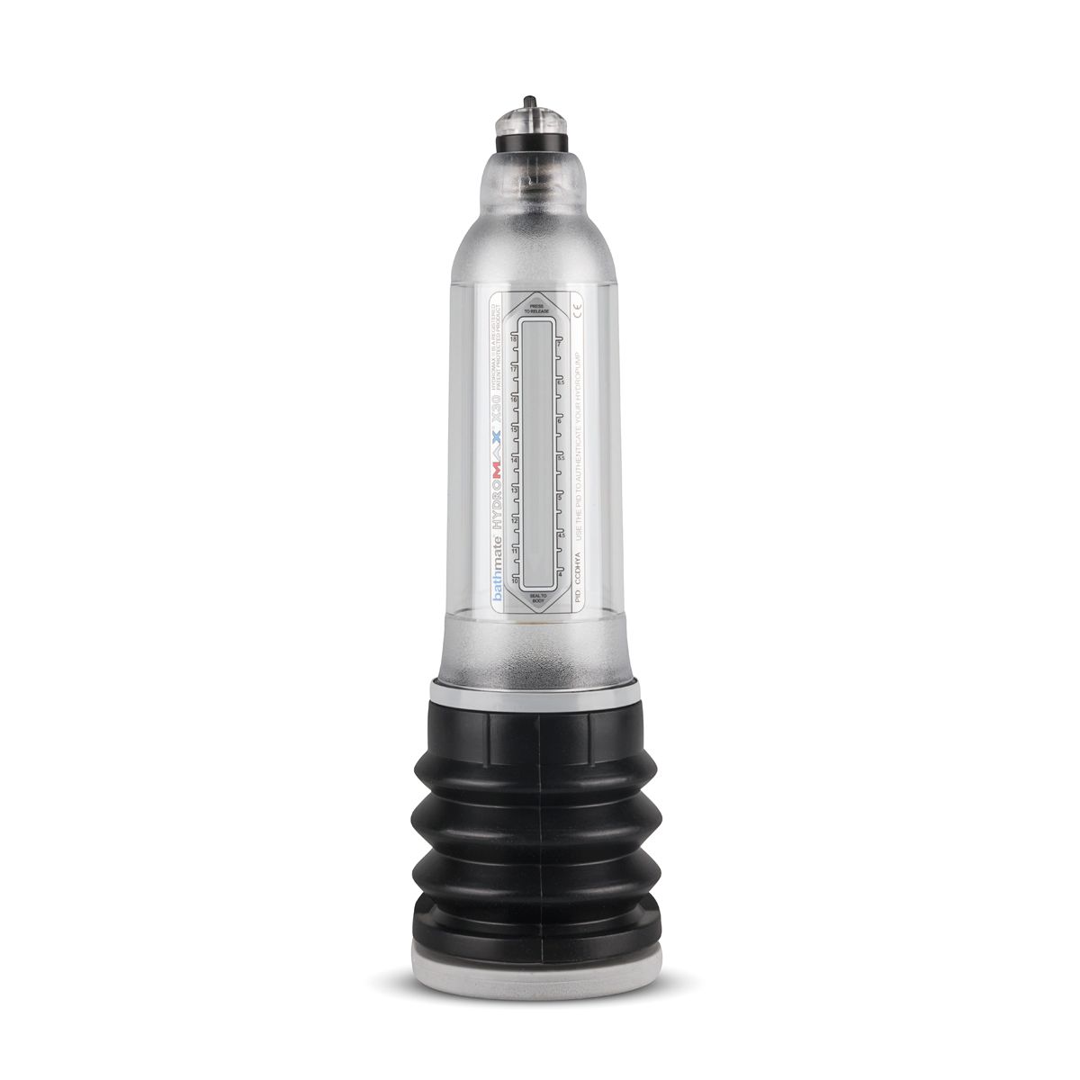Bathmate Hydromax 7 transparent pump with black base