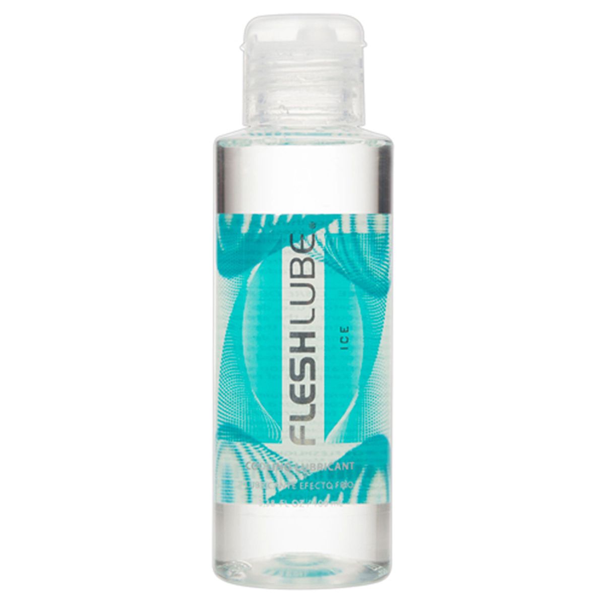 Fleshlube Cooling Ice 100 ml lubricant bottle with turquoise label
