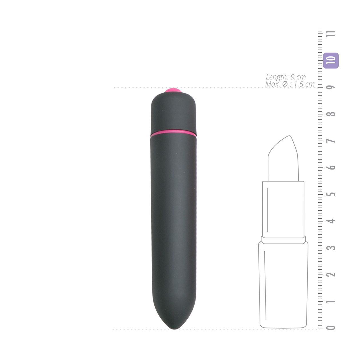 Easytoys 10 Speed Bullet Vibrator - Black