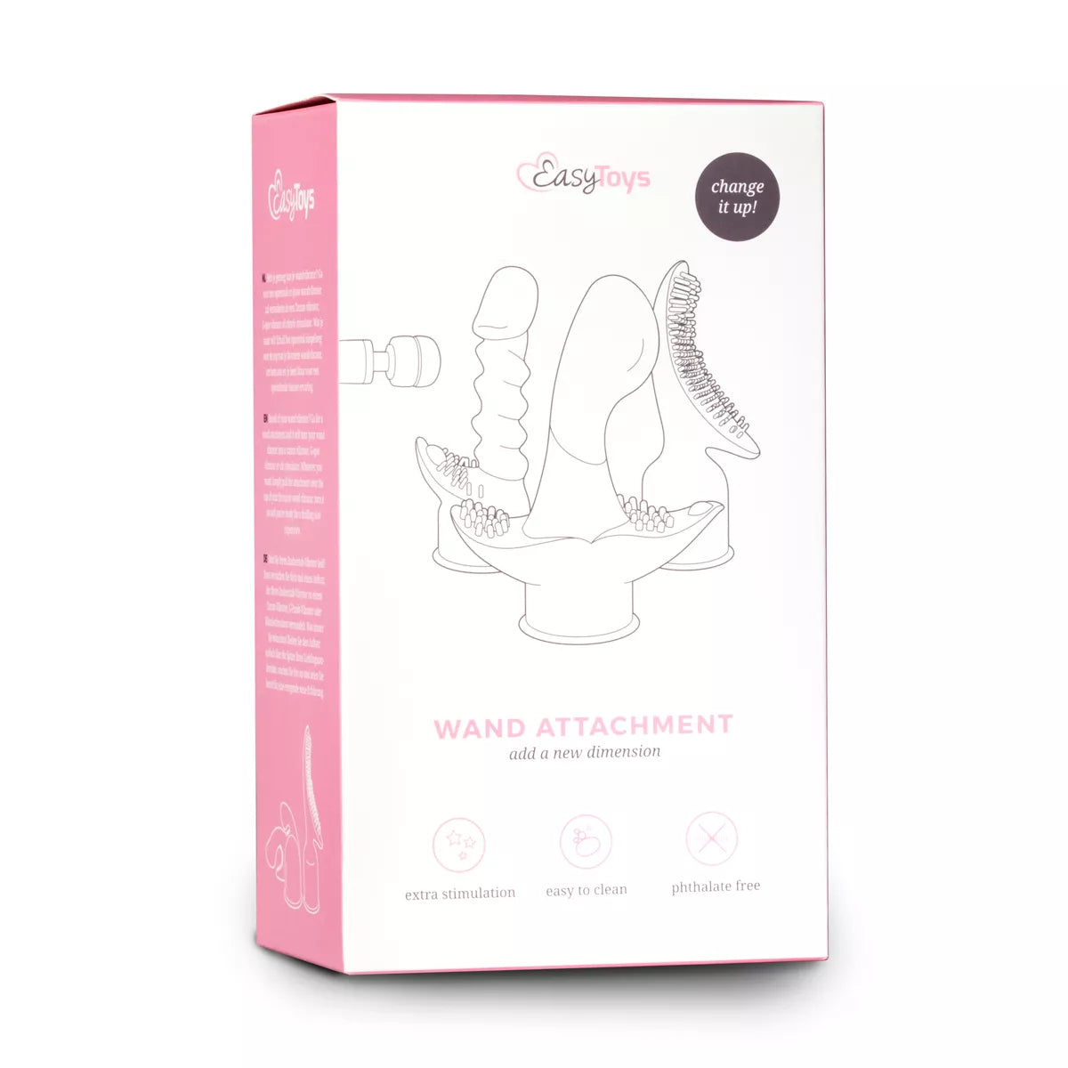 Easytoys Spiral Wand Attachment - Pink