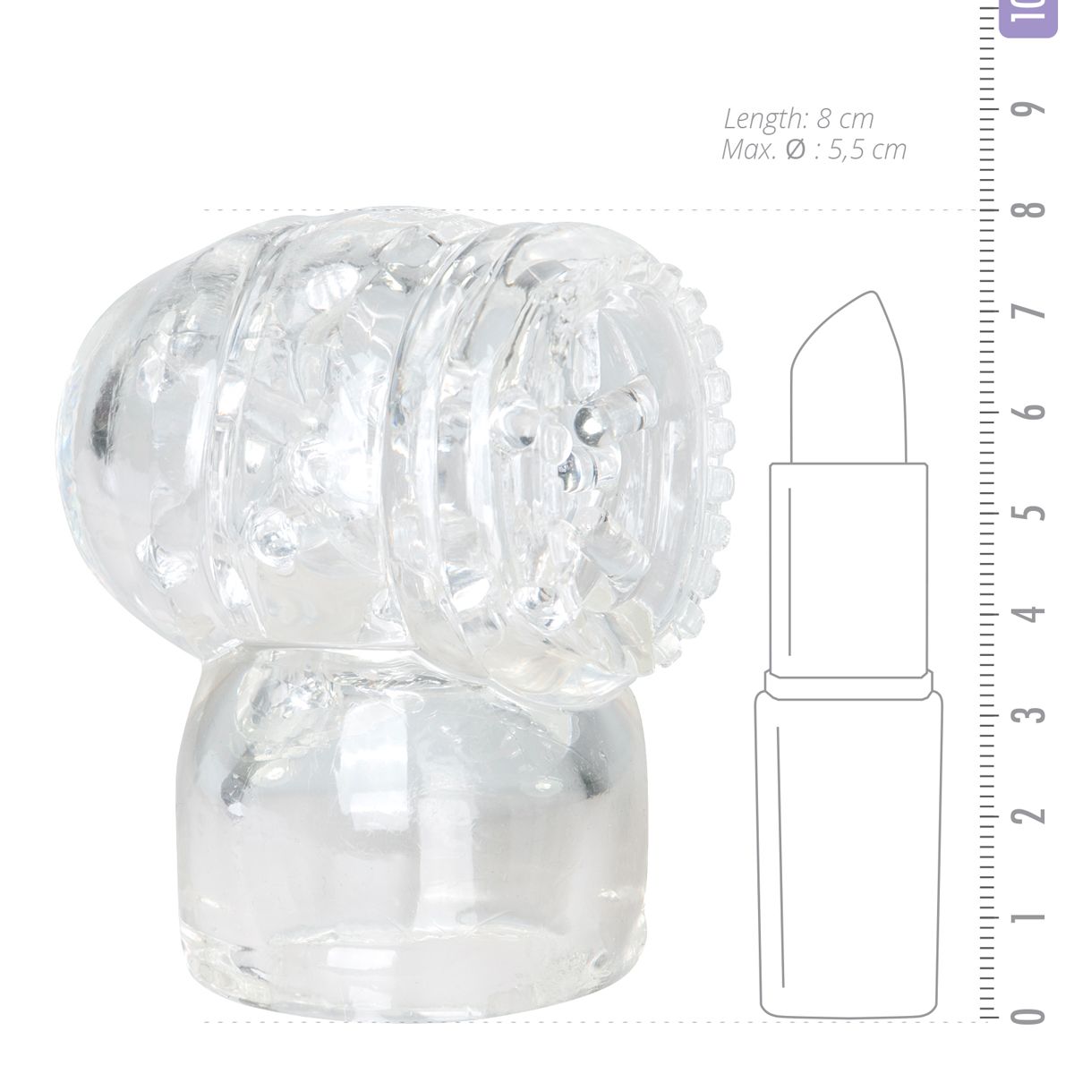 Easytoys Wand Attachment For Men - Clear