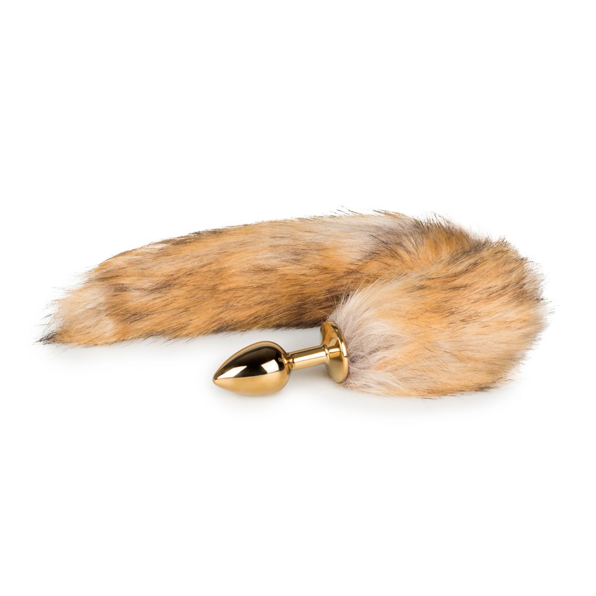 Fetish Butt Plug Beige Fox Tail | EasyToys — Gold