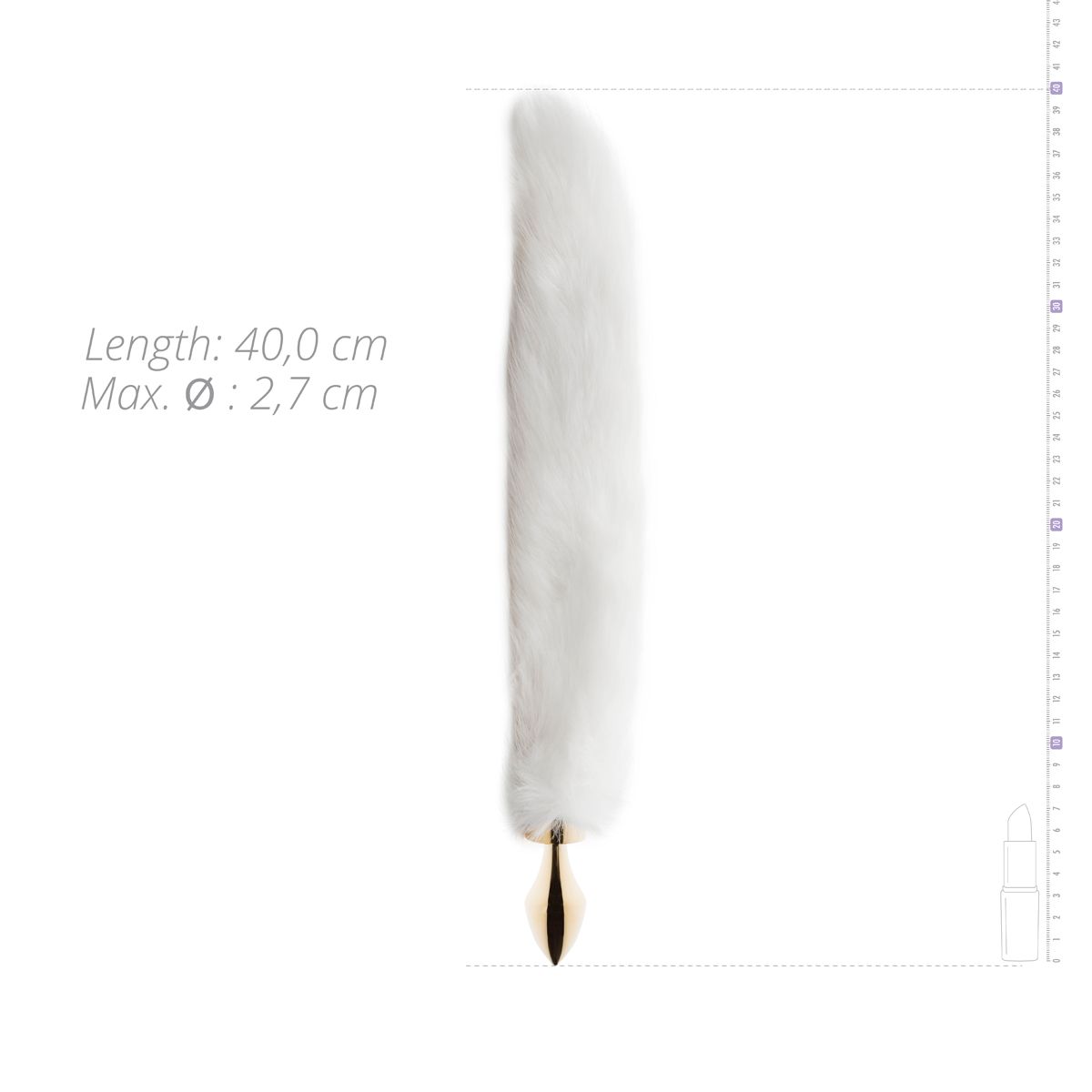 Easytoys Fetish - Butt Plug – White Fox Tail
