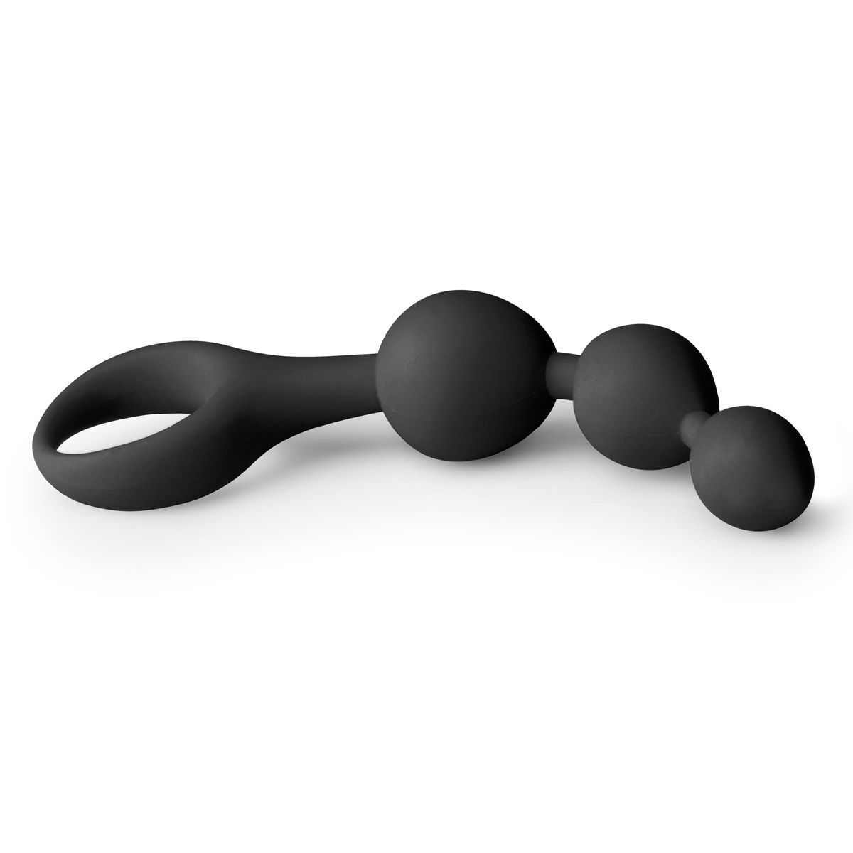 Black Silicone Anal Bead Dildo