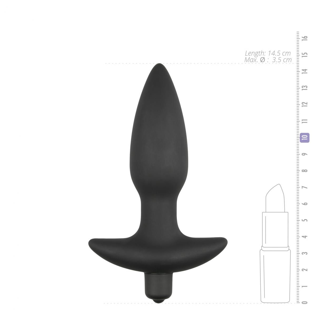 Black Silicone Perineum Tickler