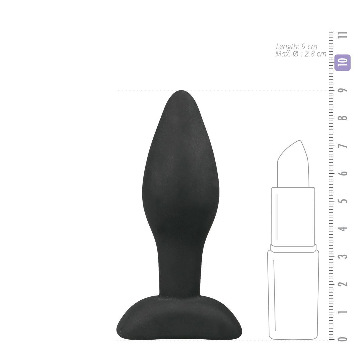 Small Black Silicone Buttplug