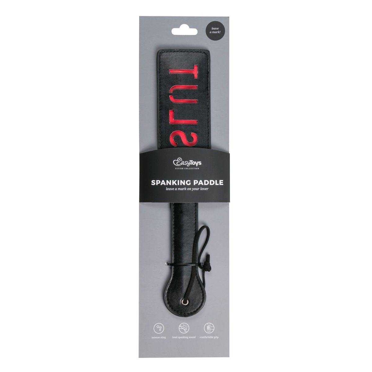 Easytoys Fetish - Black Leather Paddle - Slut