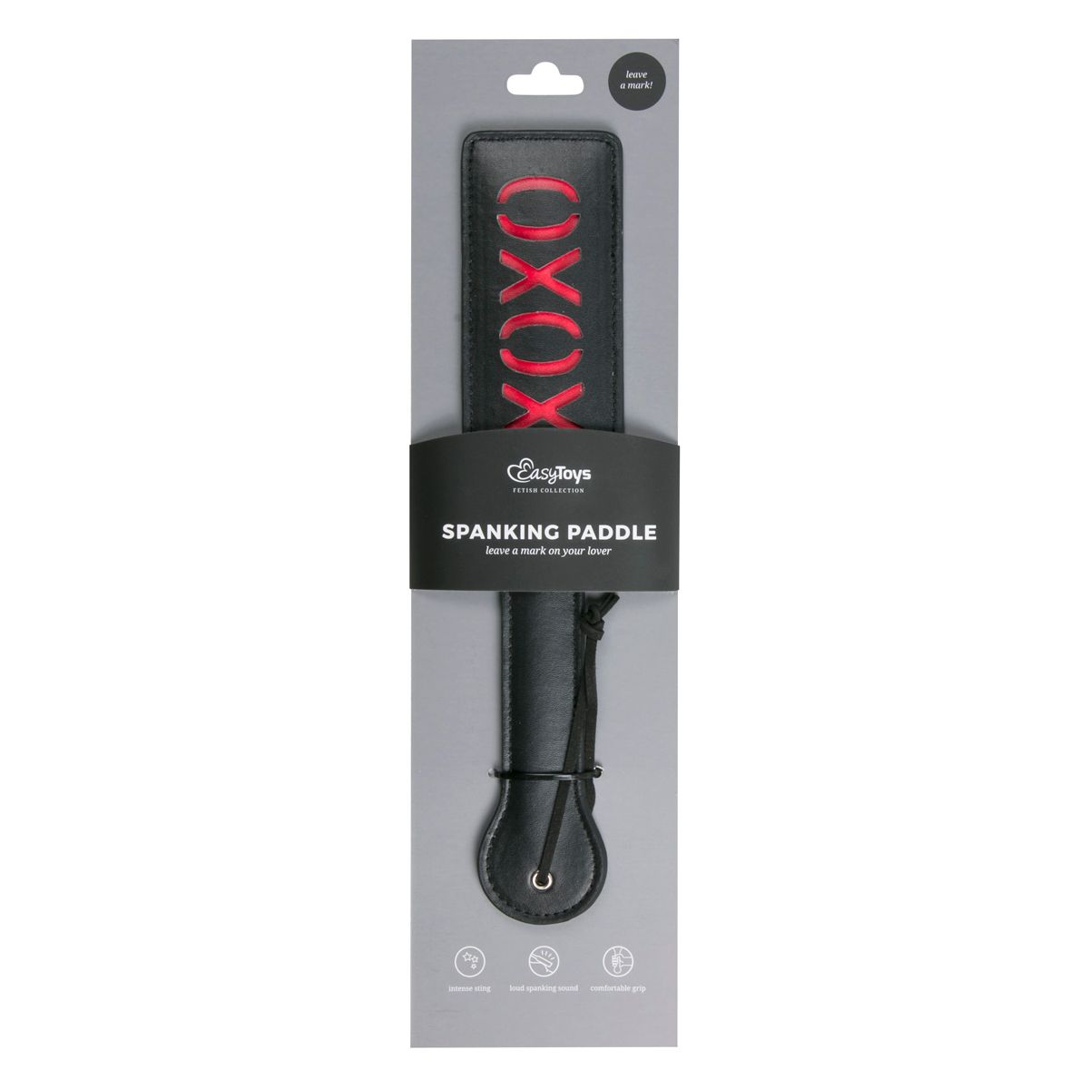 Easytoys Fetish - Black Leather Paddle - XOXO