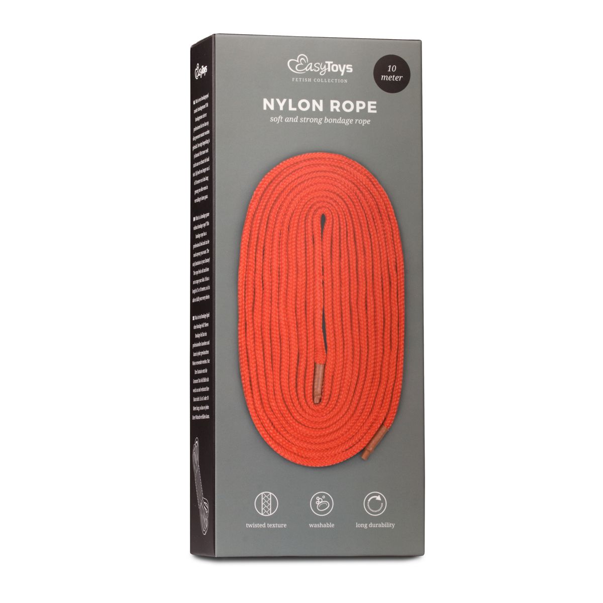 Fetish Bondage Rope 10m | EasyToys — Red
