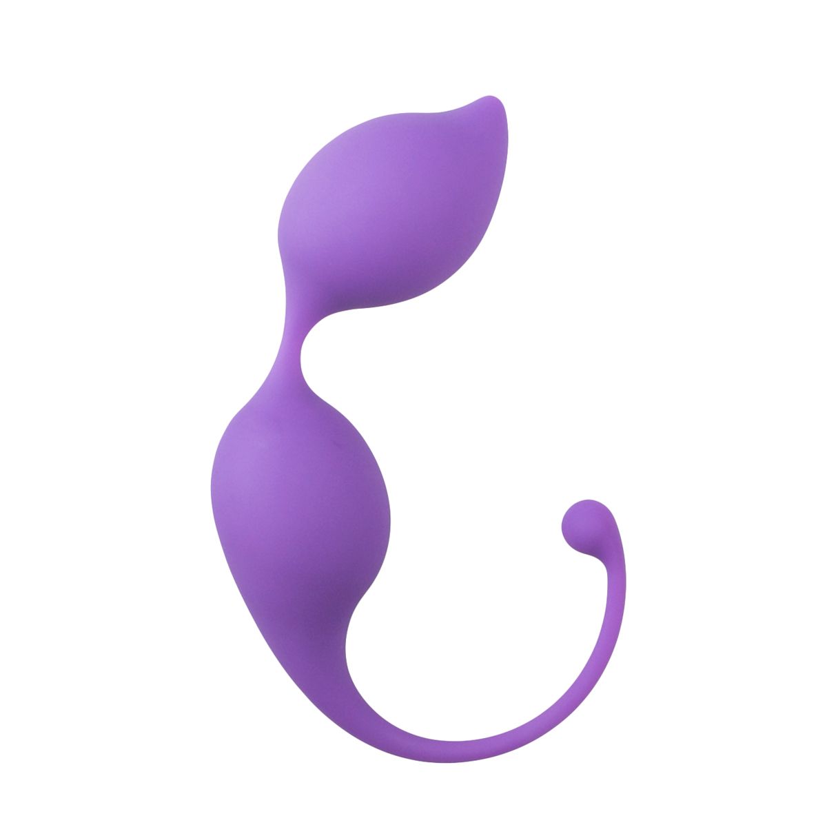 Purple curved kegel balls with flexible loop