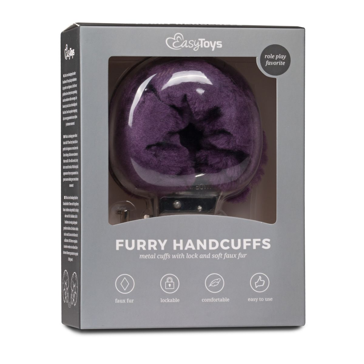 Easytoys Fetish - Furry Handcuffs - Purple