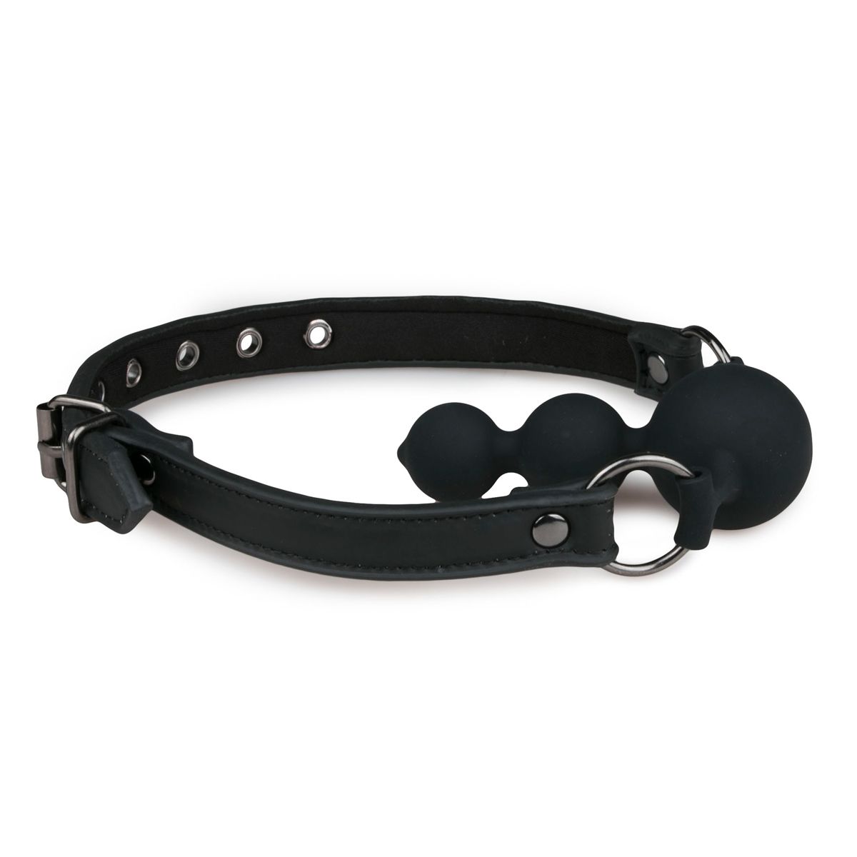 Easytoys Fetish - Ball Gag With Silicone Beads - Black
