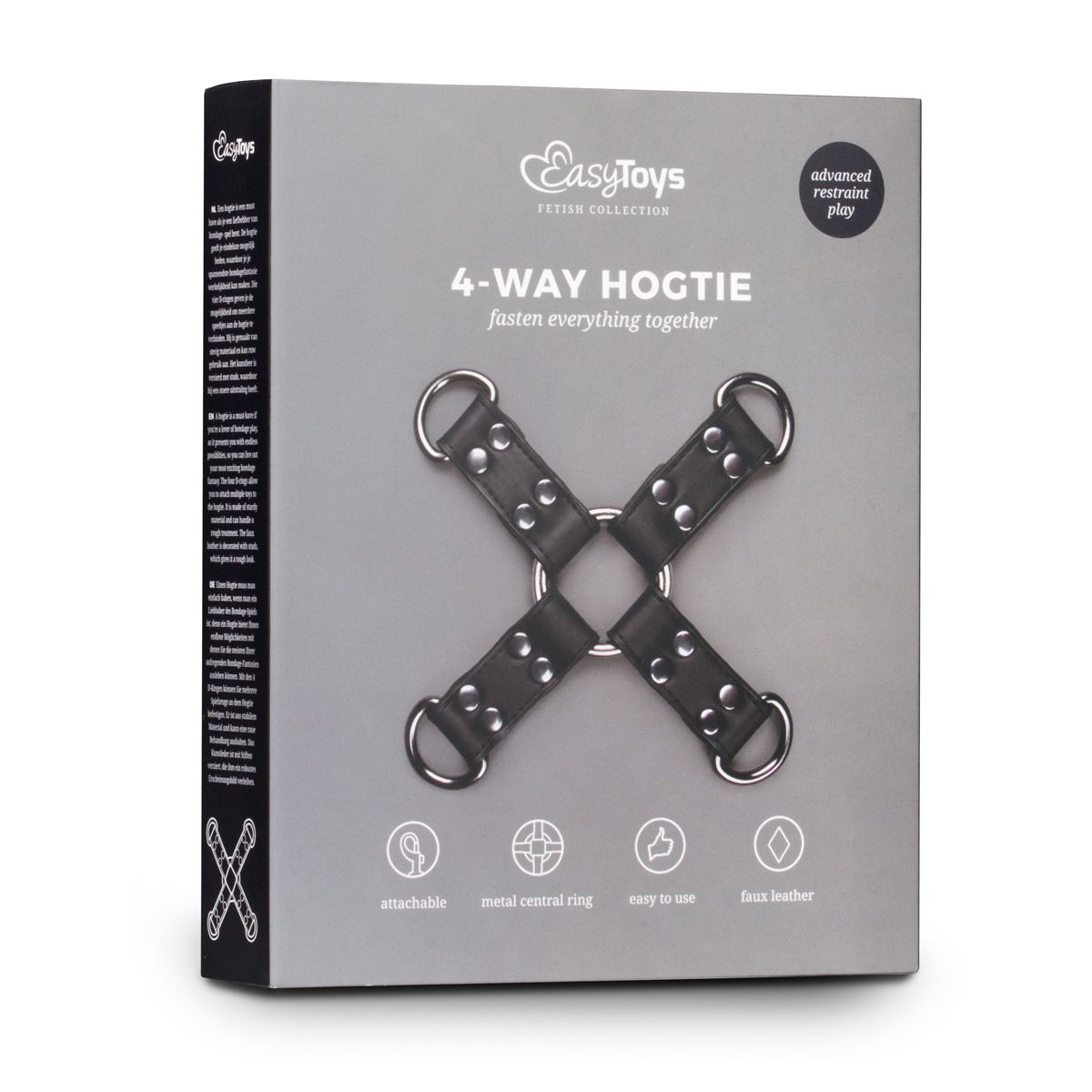 Easytoys Fetish - Black Leather Hogtie