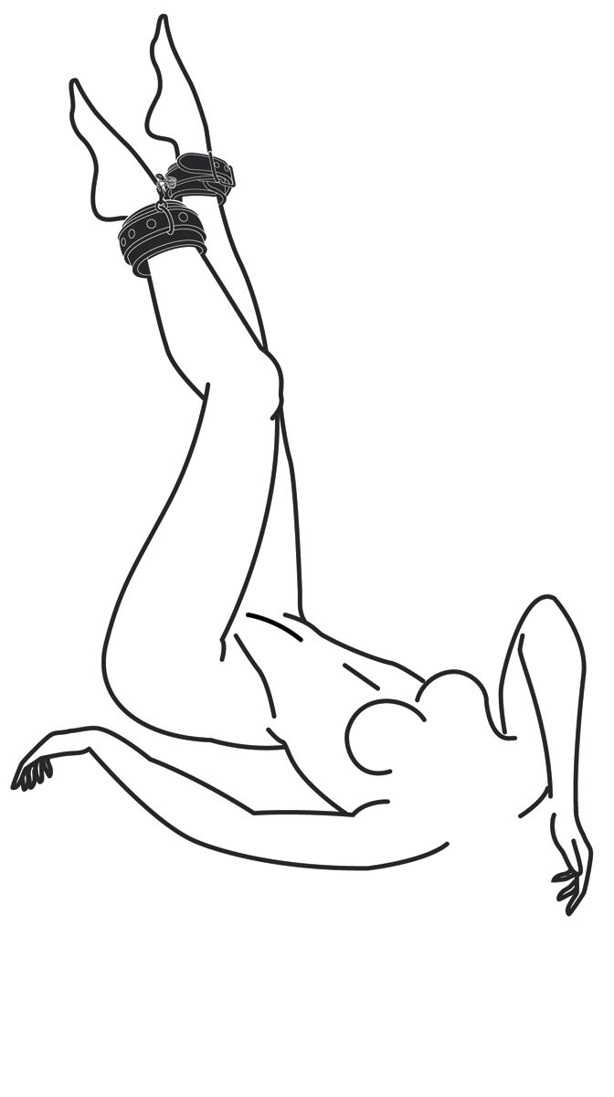 Easytoys Fetish - ankle cuffs - Black